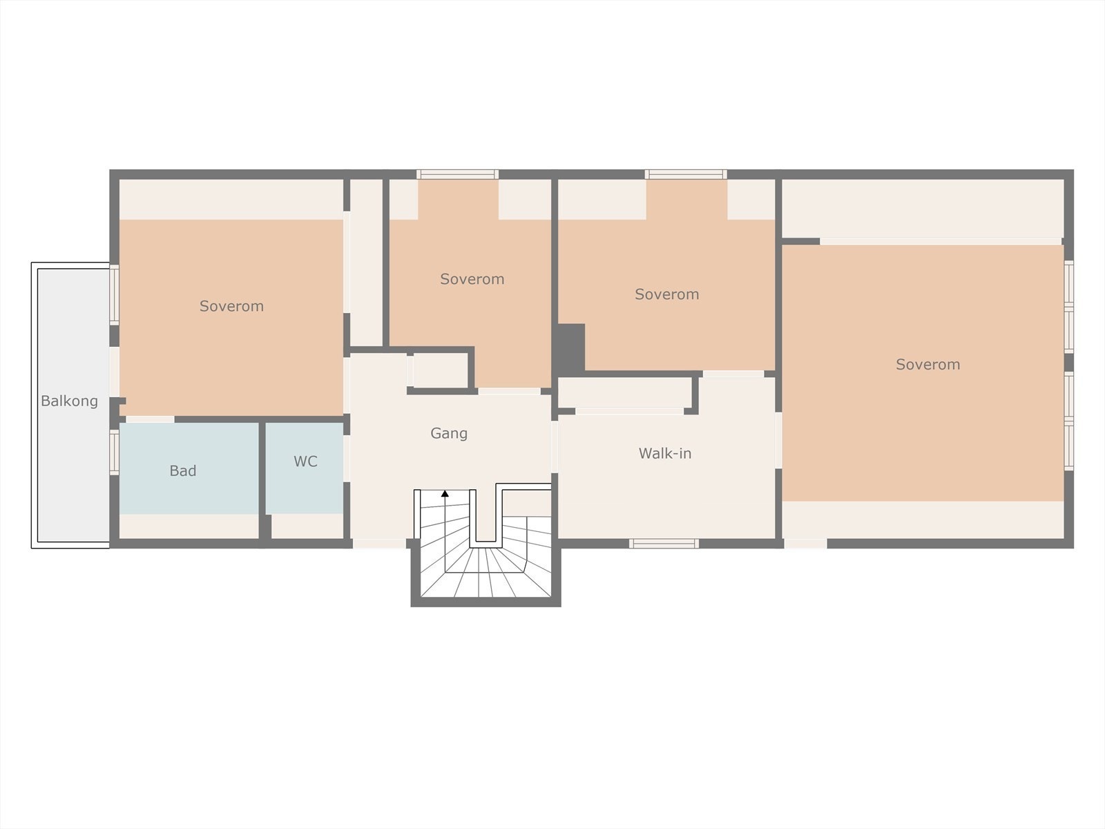 Plantegning 2. etasje. Galleribilde