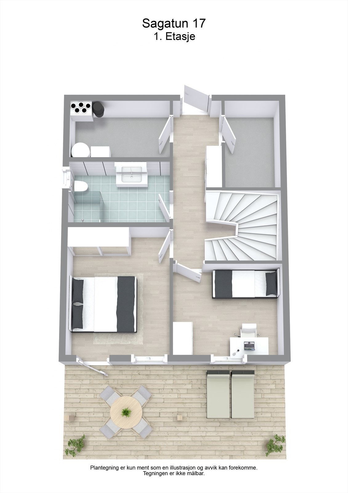 Plantegning 1. etasje. Galleribilde