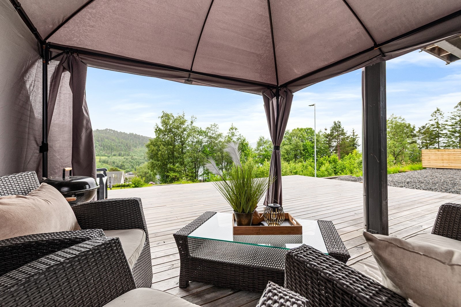 Paviljongen medfølger i handelen. Galleribilde