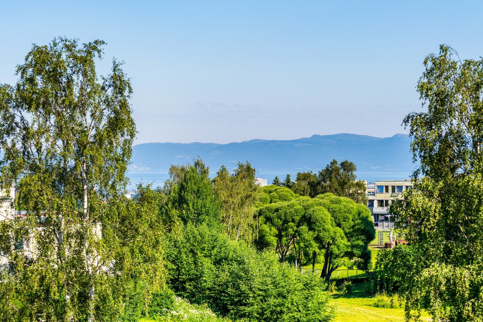 Her nyter man fantastiske solforhold og nydelig utsikt mot vesthimmelen og ned mot Trondheimsfjorden og Fosenalpene. Galleribilde