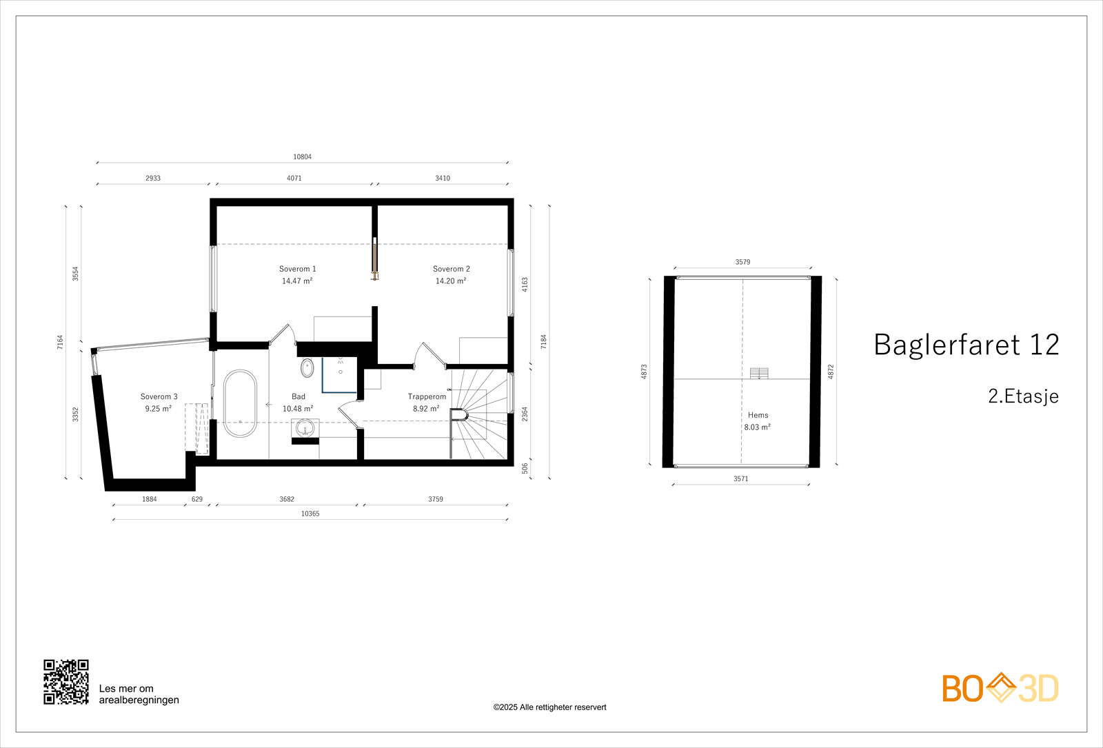 Plantegning 2. etasje. Galleribilde
