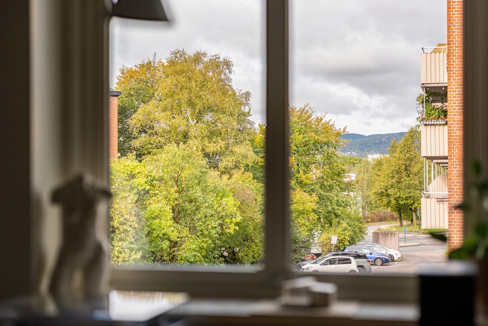 Utsyn fra stuevinduet. Galleribilde