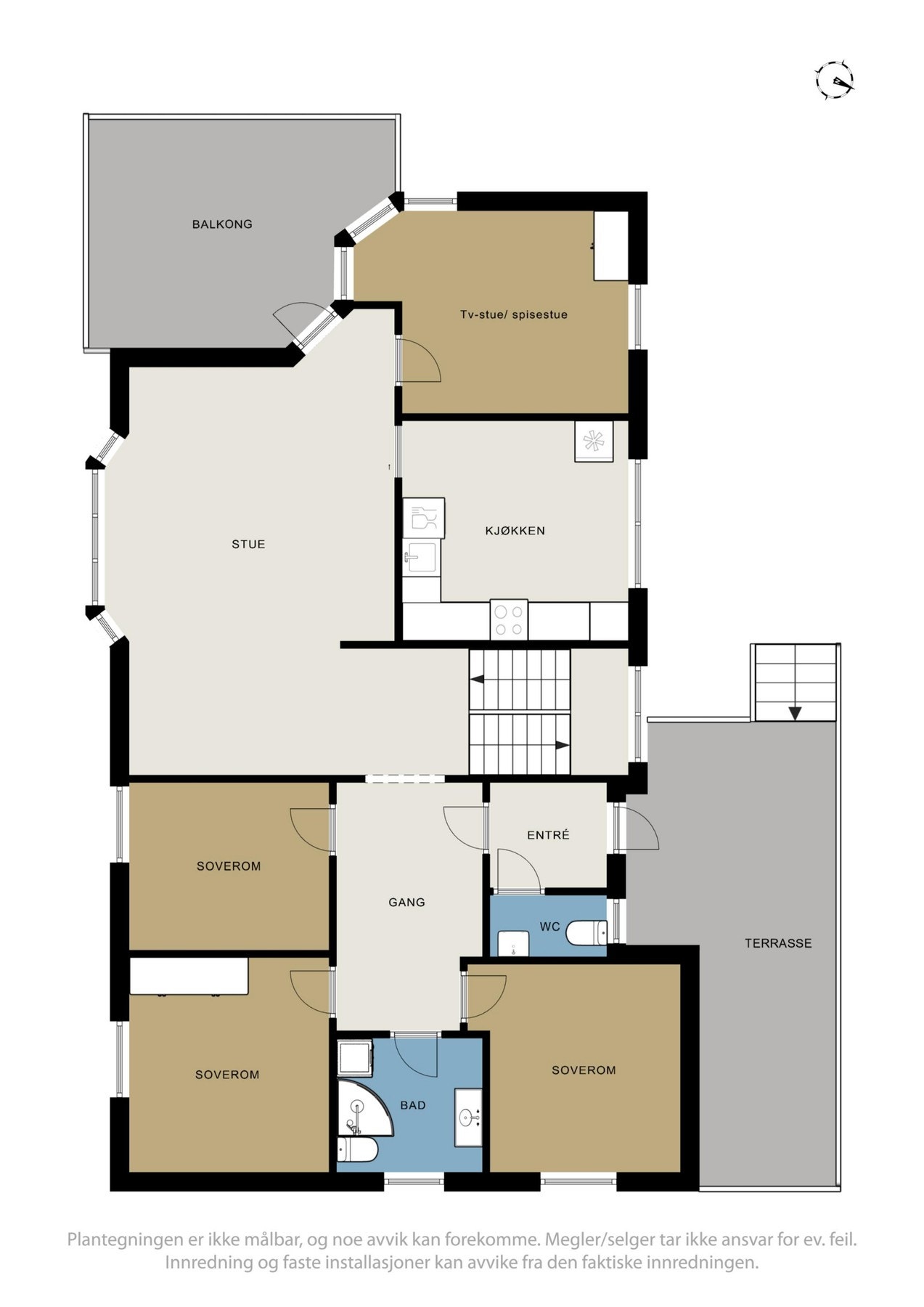 Plantegning 1. etasje. Galleribilde