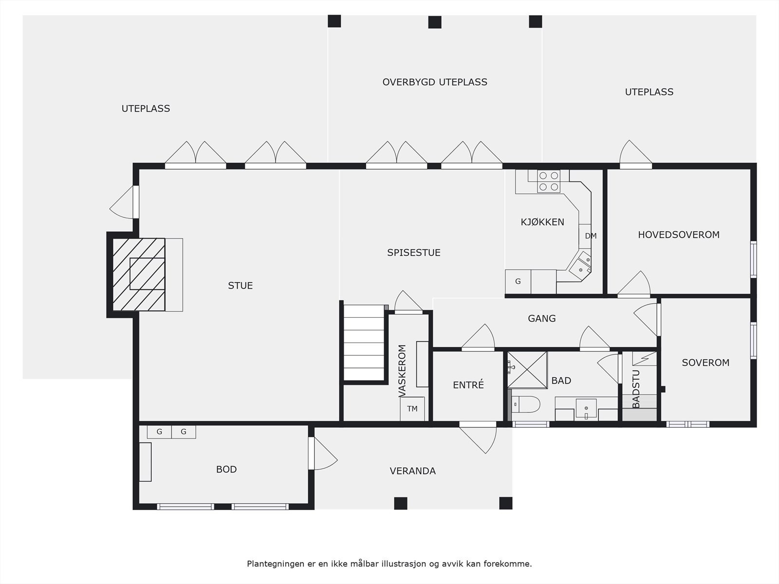 Plantegning 1. etasje. Galleribilde