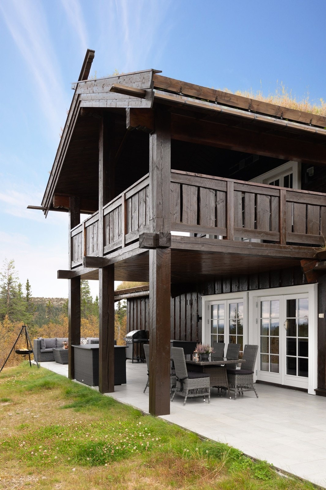 Dette er uten tvil en skikkelig fin uteplass gjennom hele året! Galleribilde