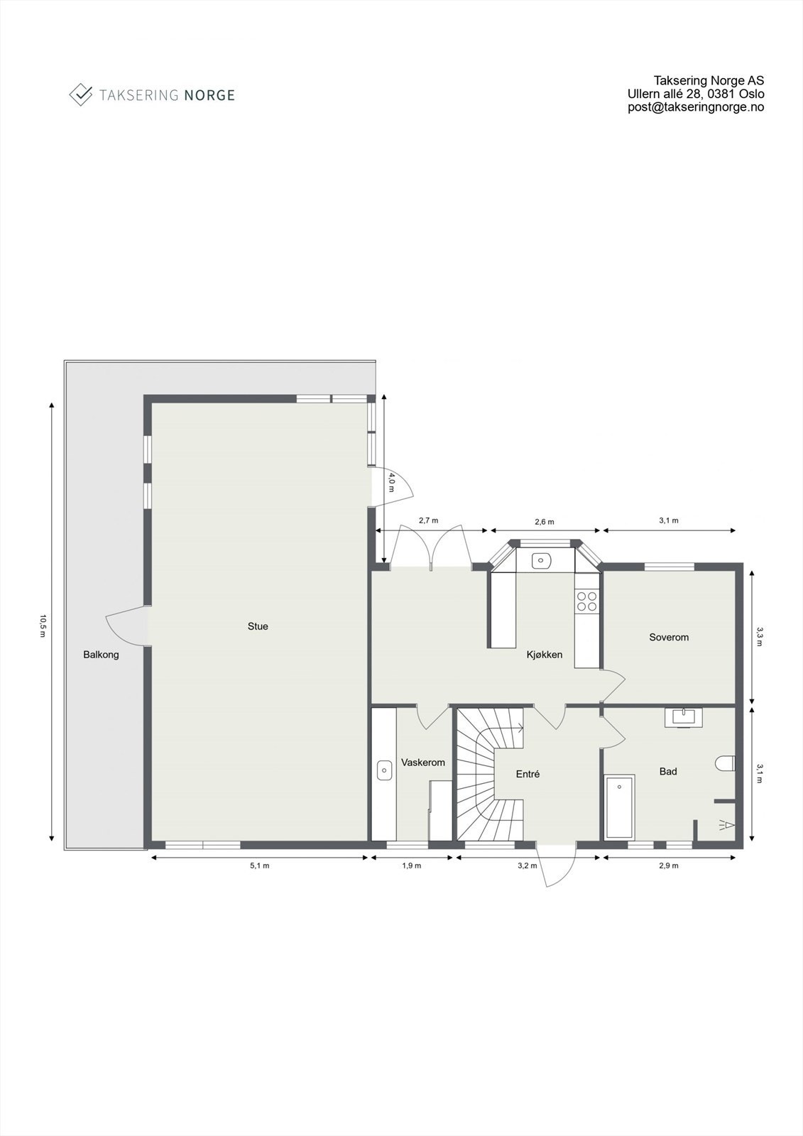 Plantegning 1. etasje Galleribilde