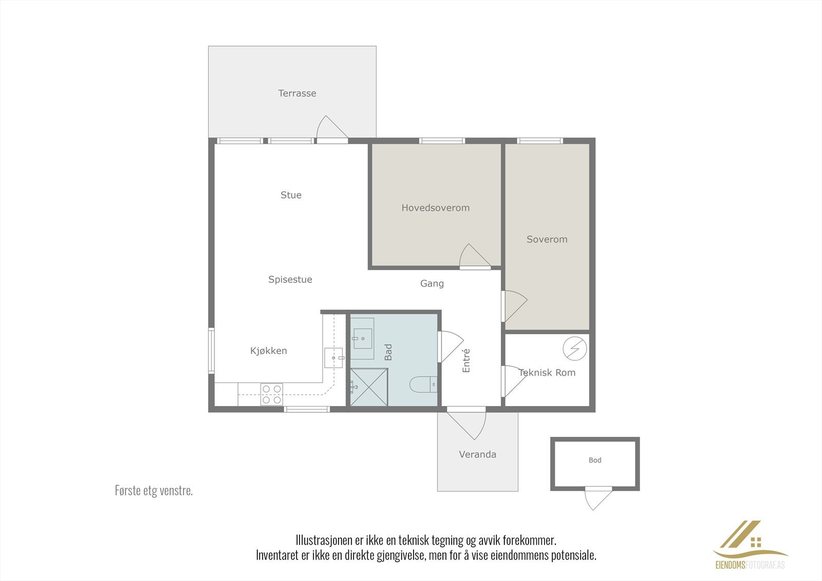 Plantegning. Galleribilde