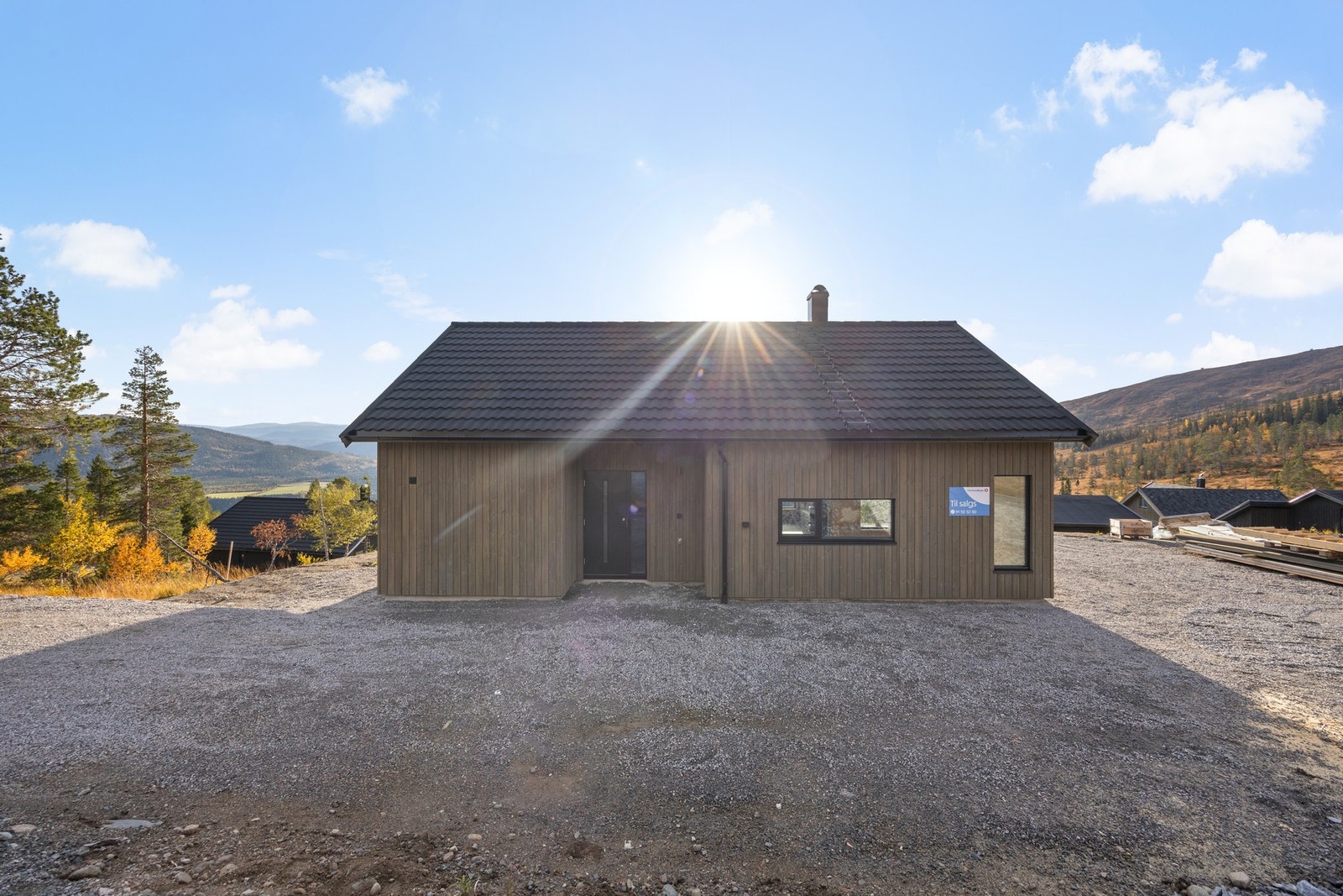 Inngangspartiet er takoverbygd Galleribilde