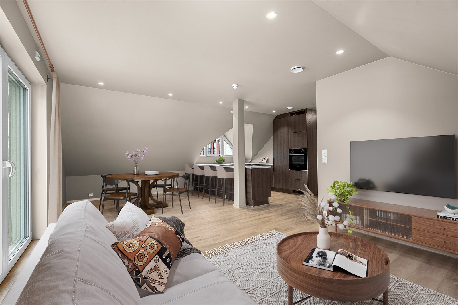 Din lokale eiendomsmegler Notar v/Anders Havneraas presenterer Helsings gate 11 - seksjon 5, en moderne toppleilighet midt i Kristiansund sentrum! Galleribilde