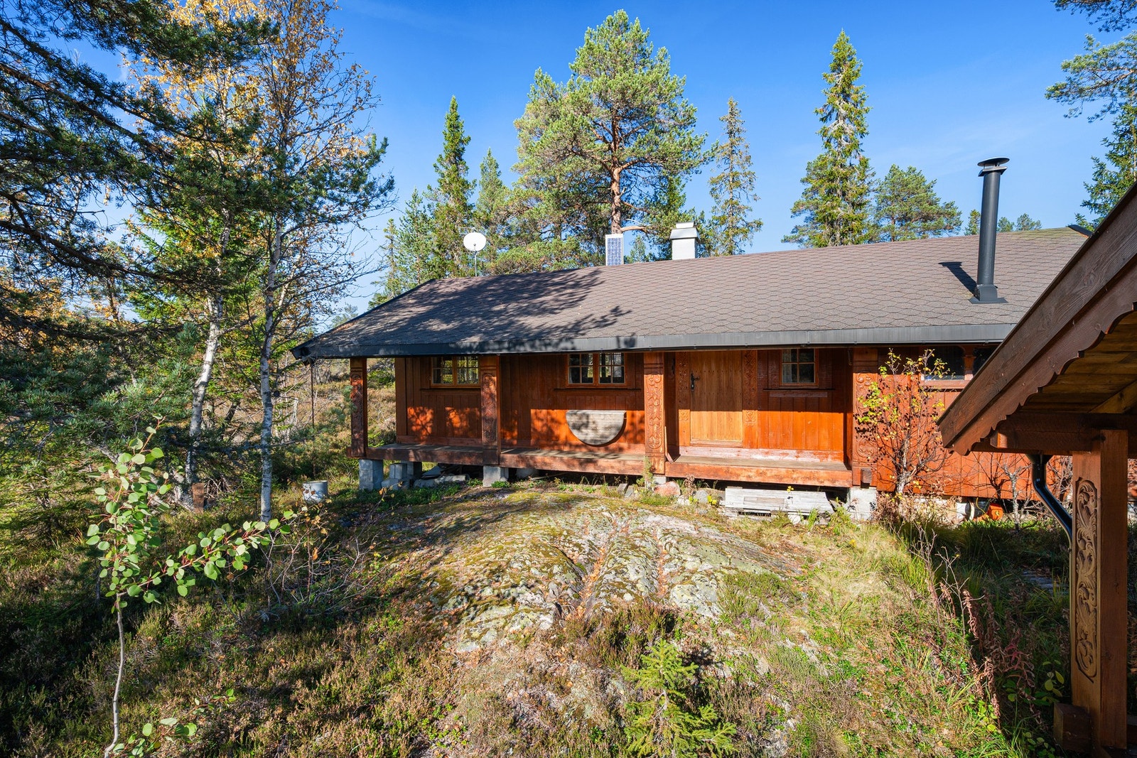 Hytta fremstår godt velholdt. Galleribilde