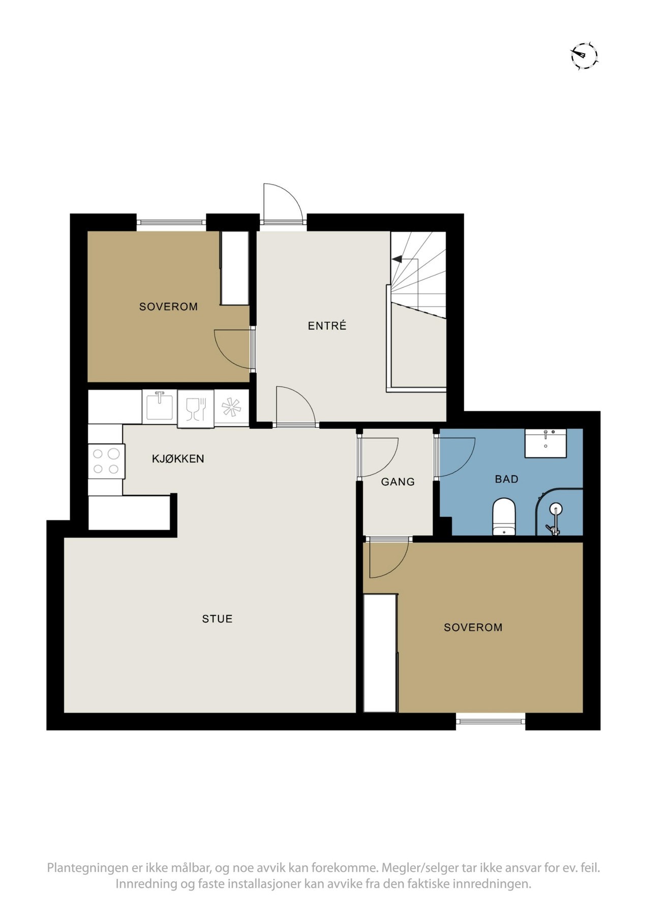 Plantegning 1. etasje. Galleribilde