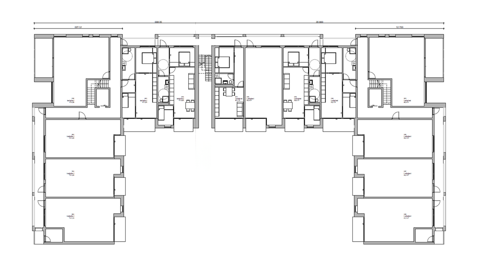 Mulighetsstudie – plantegning (2.etg) Galleribilde