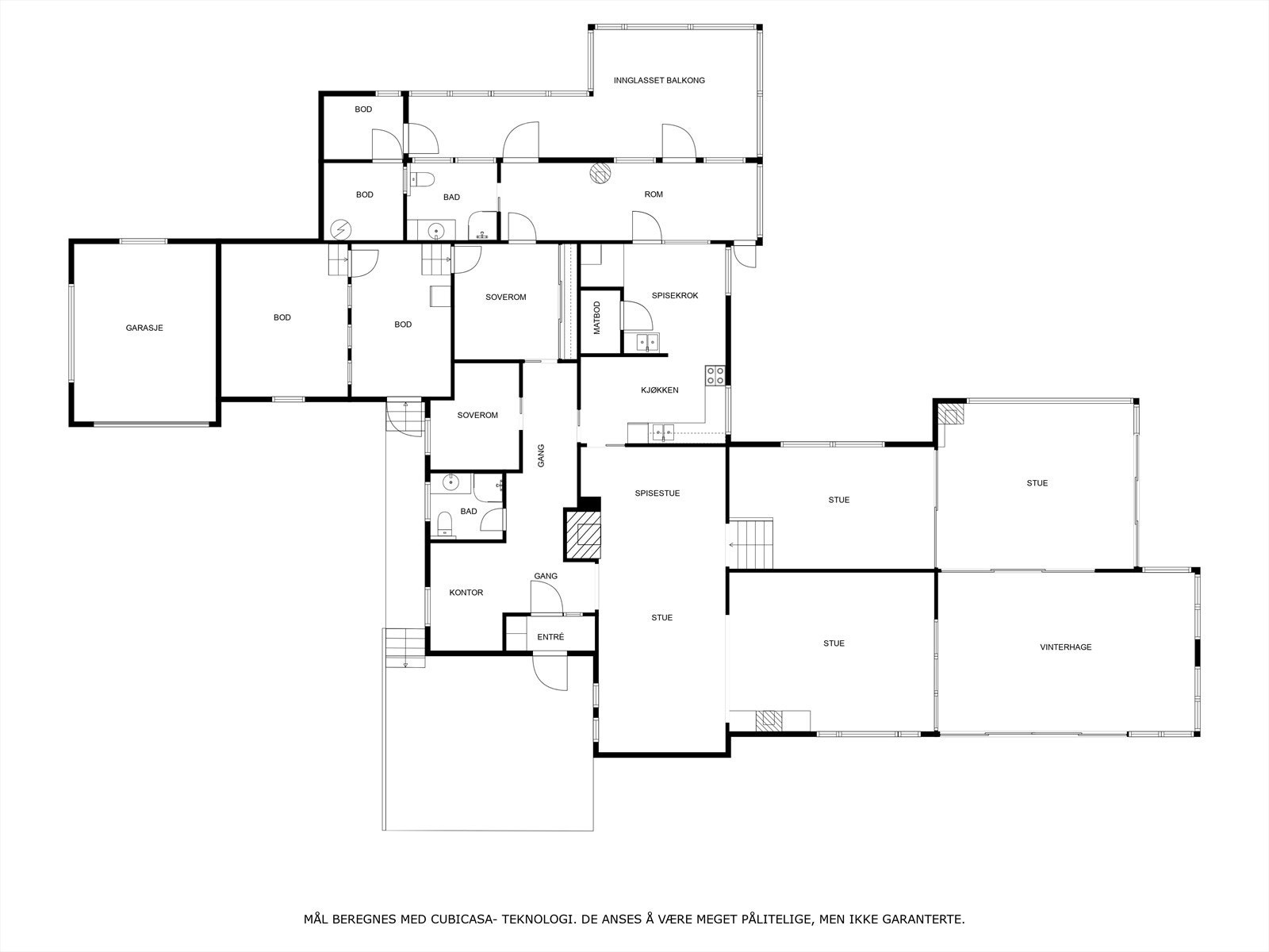 Plantegning hus Galleribilde