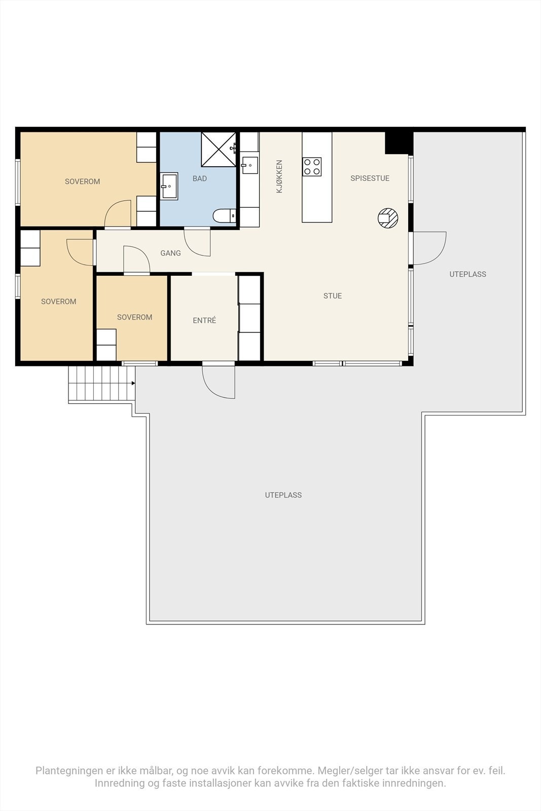 Speilvendt plantegning. Galleribilde