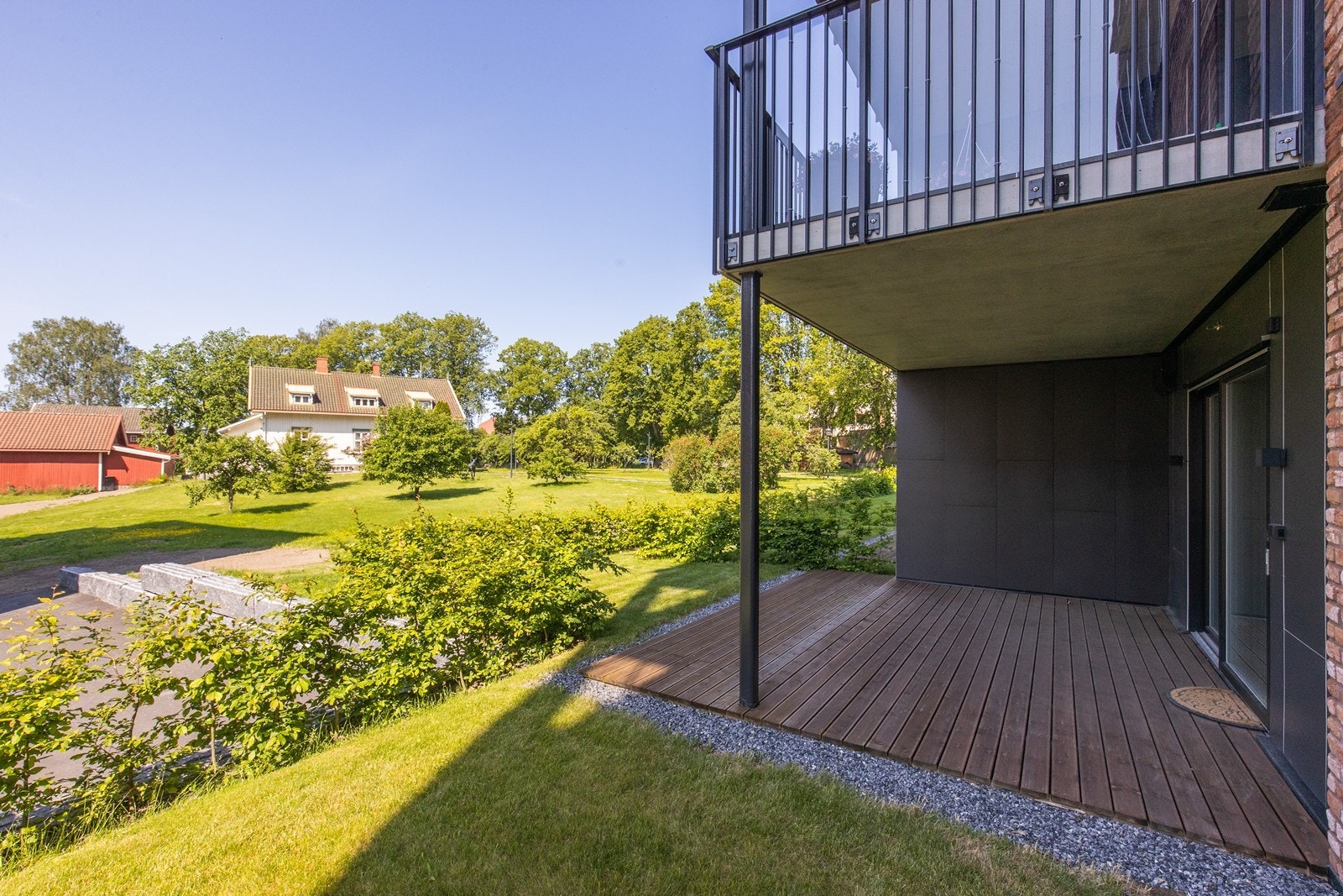 Hyggelig utsikt fra terrassen Galleribilde