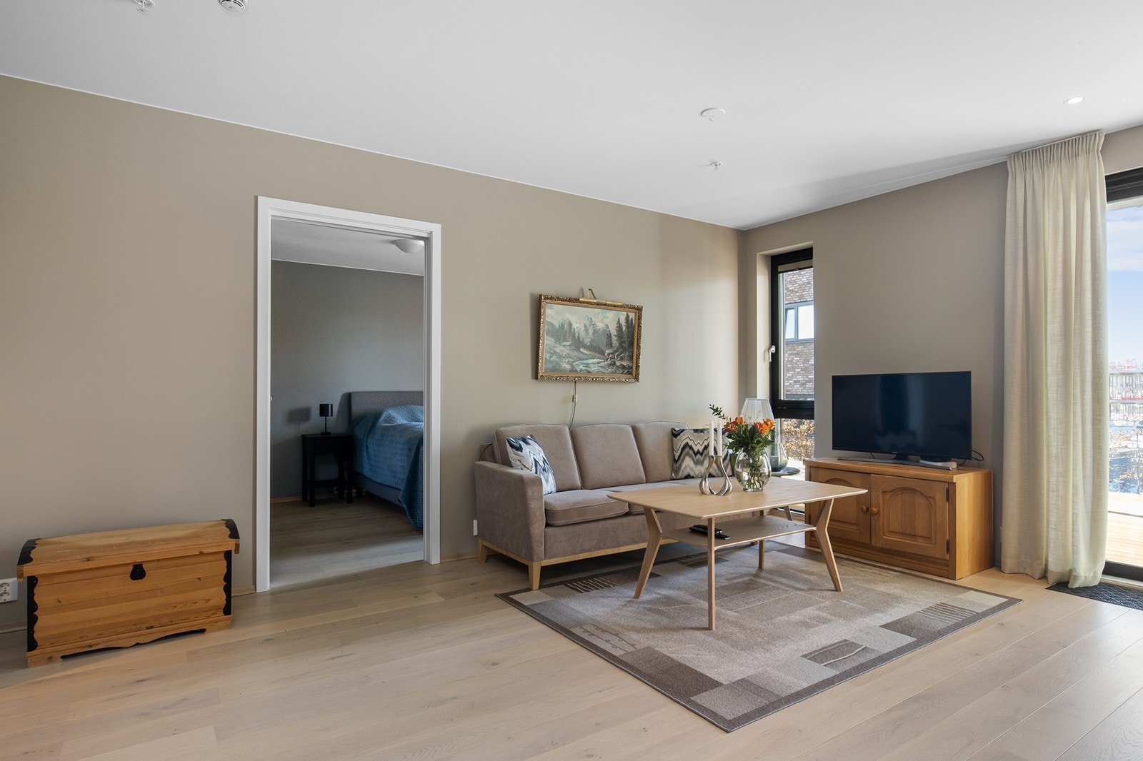 Det er mulighet for å få et soverom 2 her hvor salongen står. Galleribilde