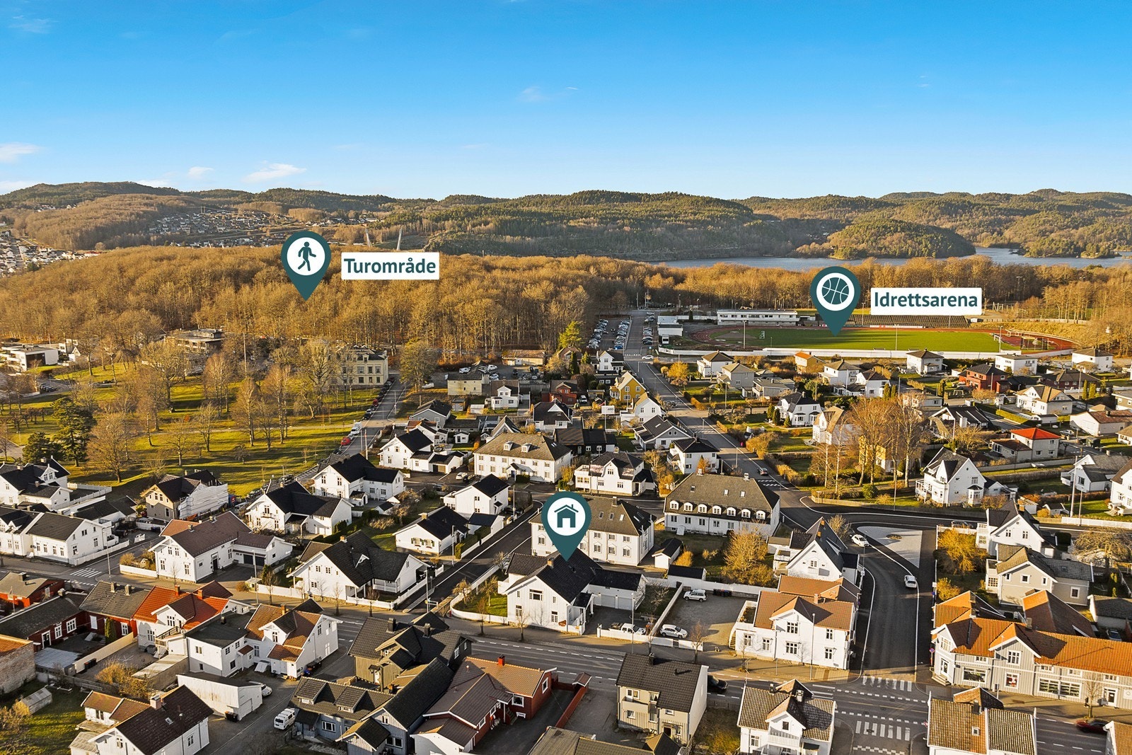 Her har du nærhet til både by, aktiviteter og turområder Galleribilde