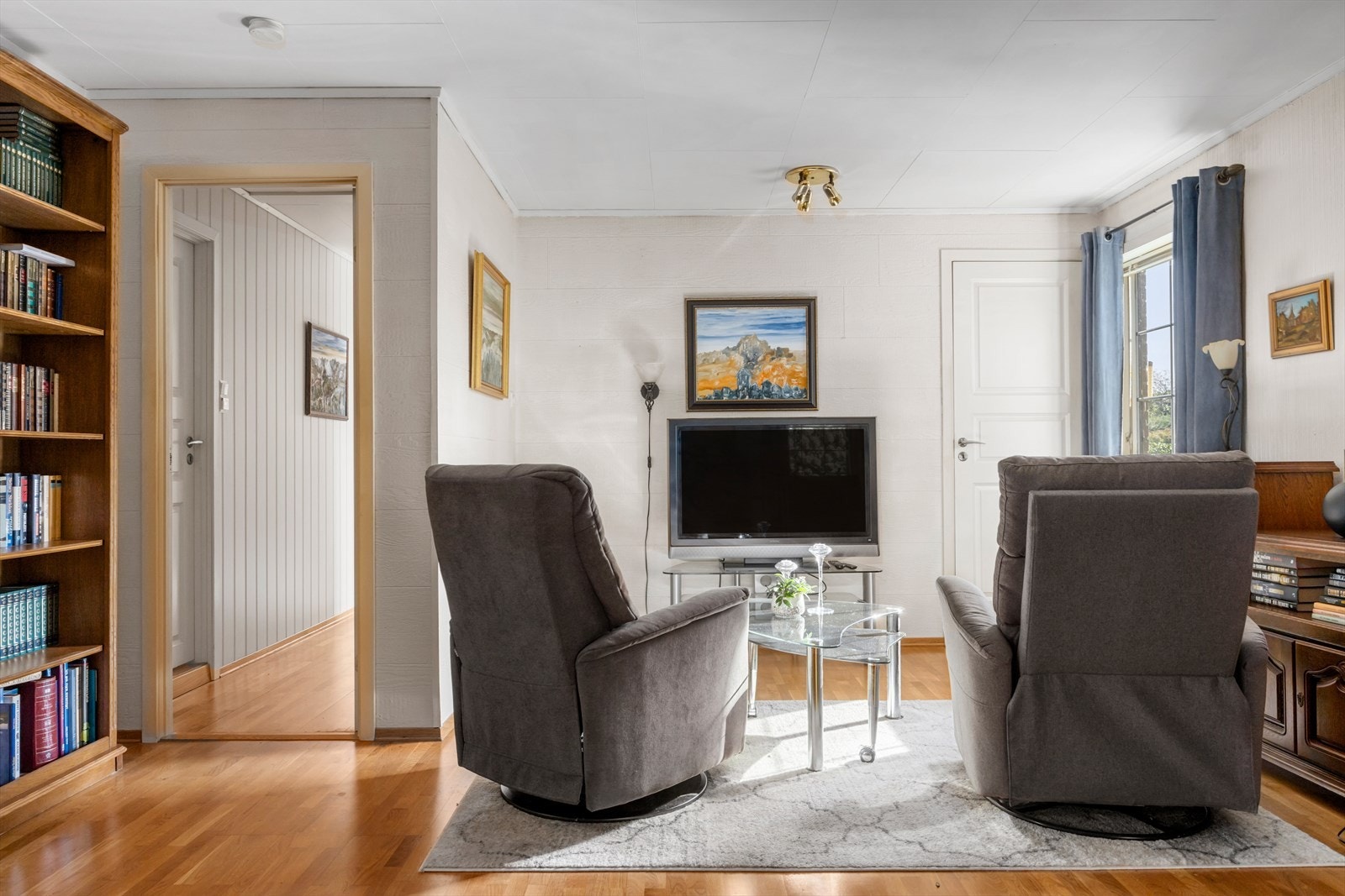 Fin tv-stue. Galleribilde