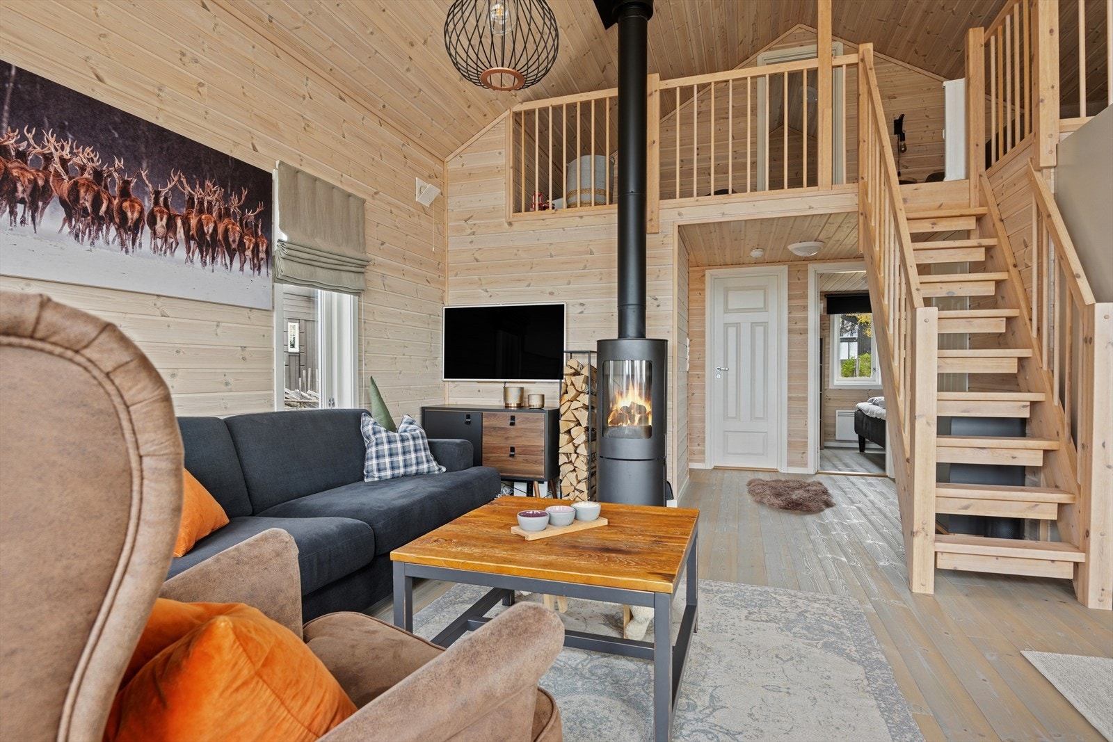 Flott peisovn som varmer godt på kalde dager. Galleribilde