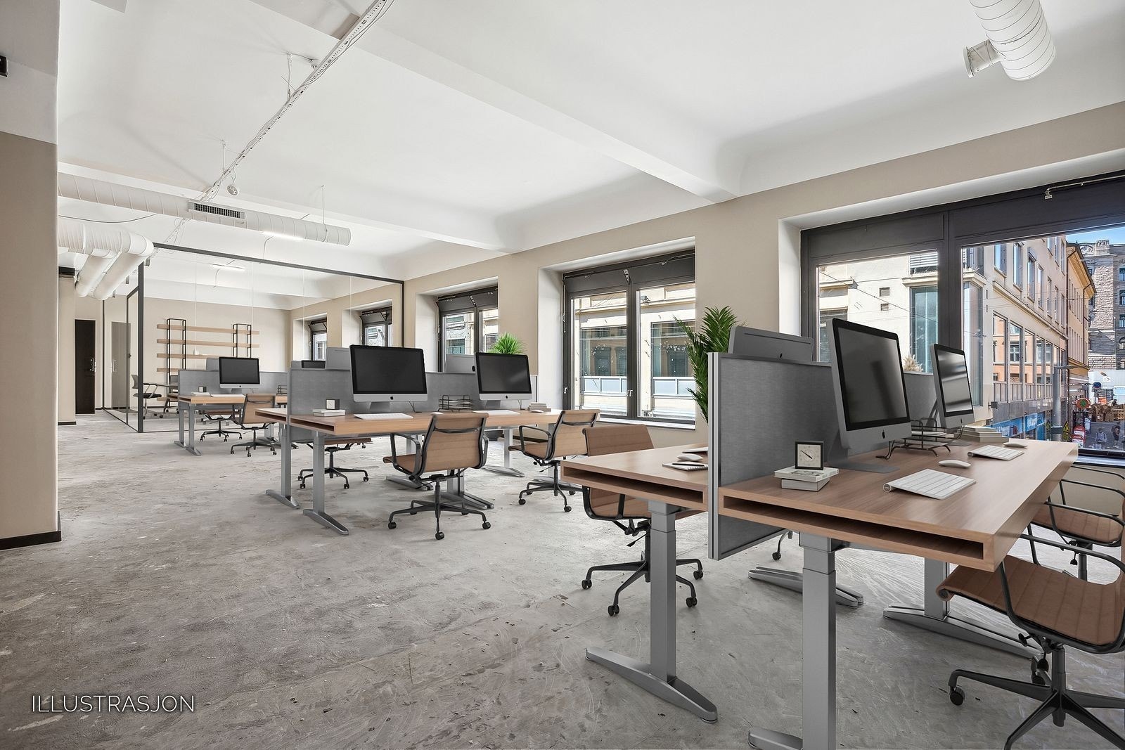 Bildet viser forslag til innredning. Galleribilde