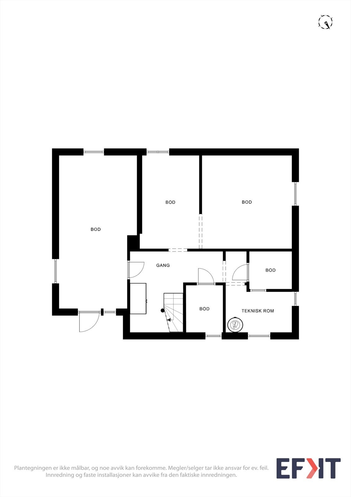 Plantegning kjeller Galleribilde