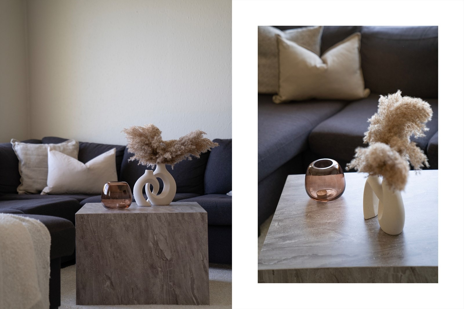 - Stuen måler 23,3m² med god plass til sofa i ønsket størrelse og øvrig møblement - Galleribilde