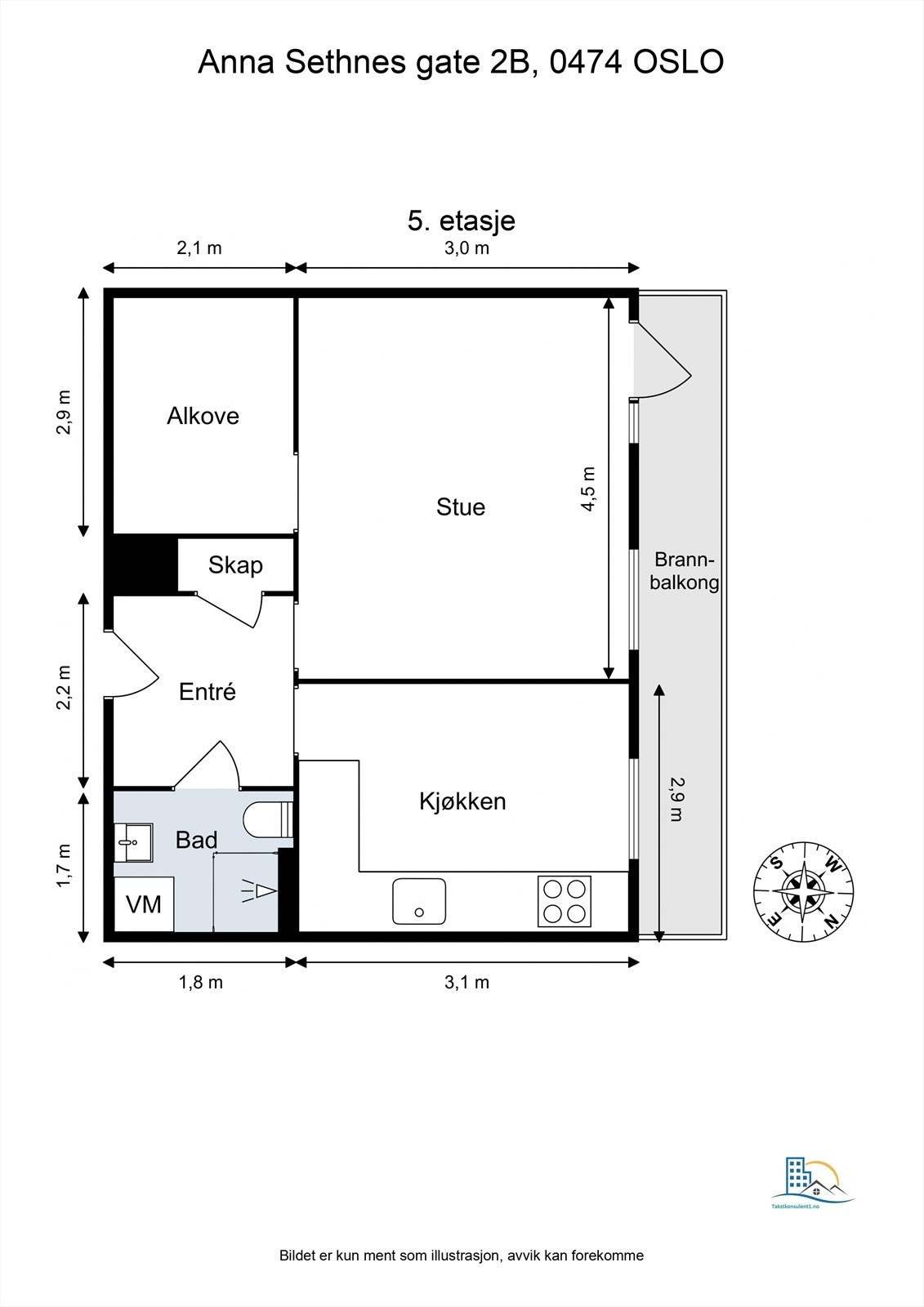Plantegning (avvik kan forekomme) Galleribilde
