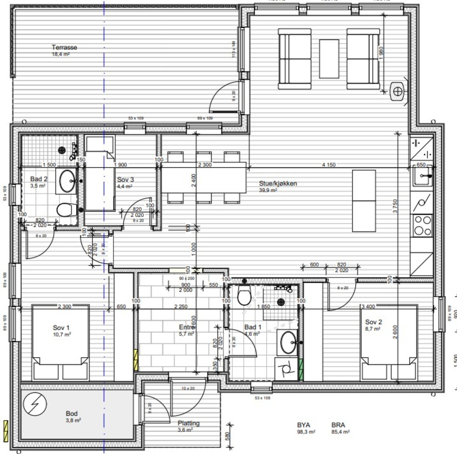 Plantegning. Galleribilde