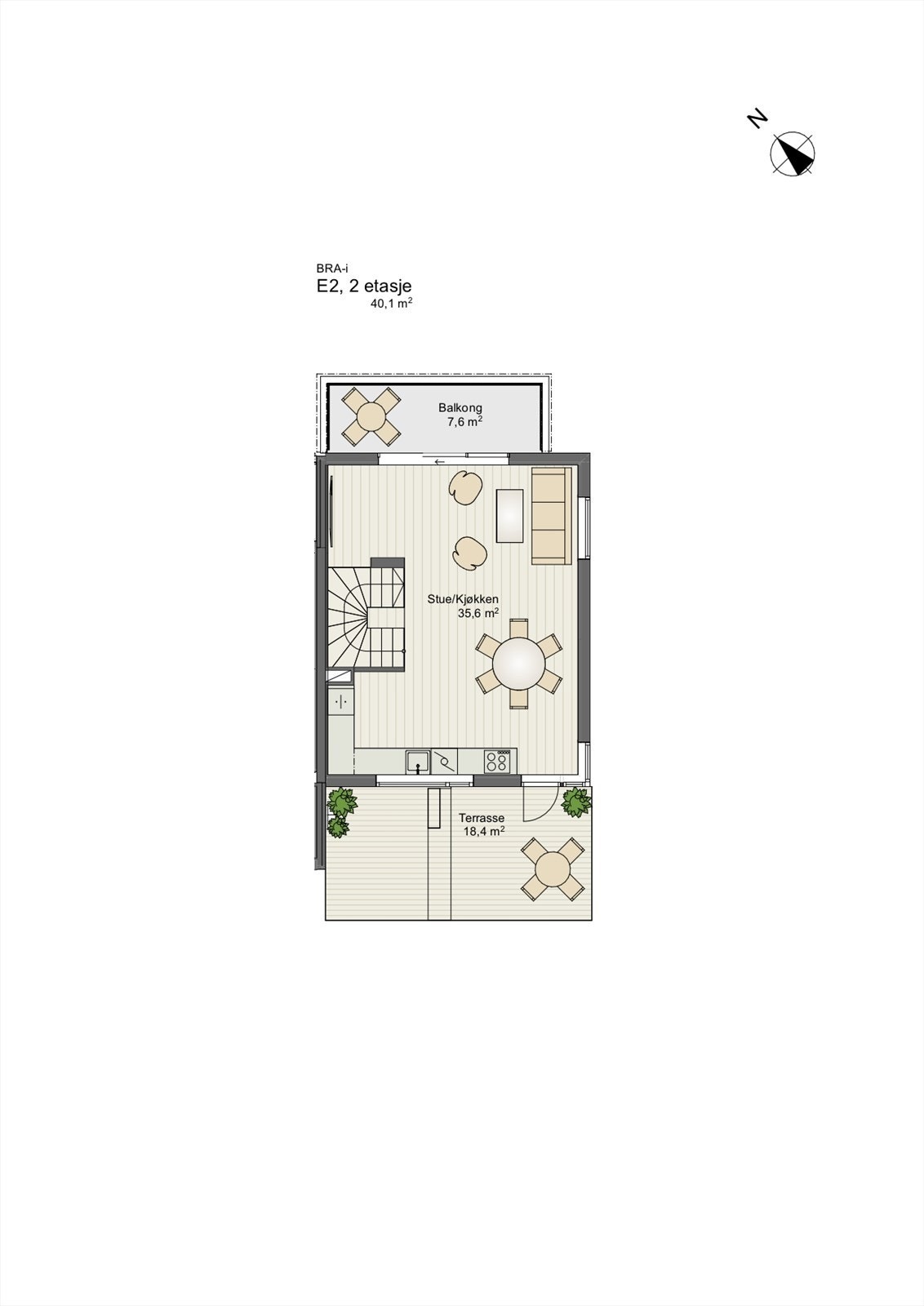 Plantegning 2. etasje. Galleribilde