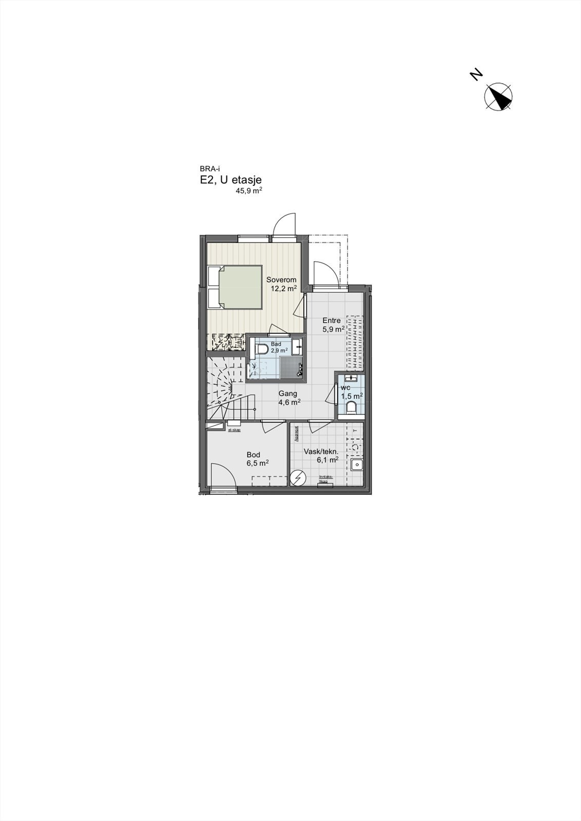 Plantegning underetasje. Galleribilde