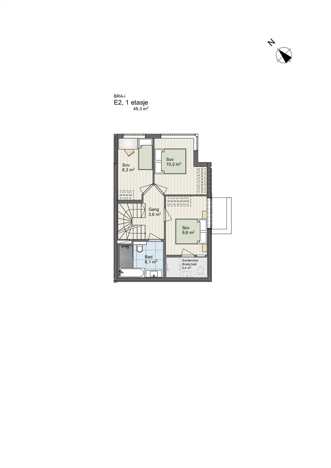 Plantegning 1. etasje. Galleribilde