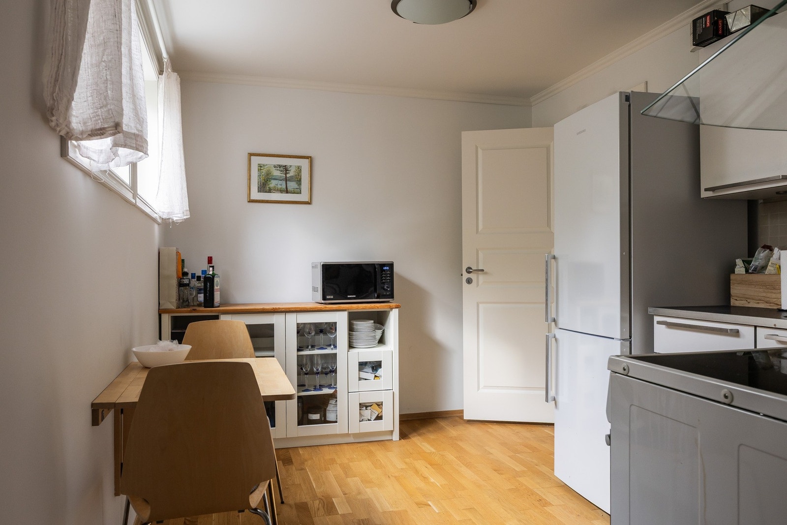 Delen er fullt utstyrt med både kjøkken og bad - en fleksibel løsning. Galleribilde