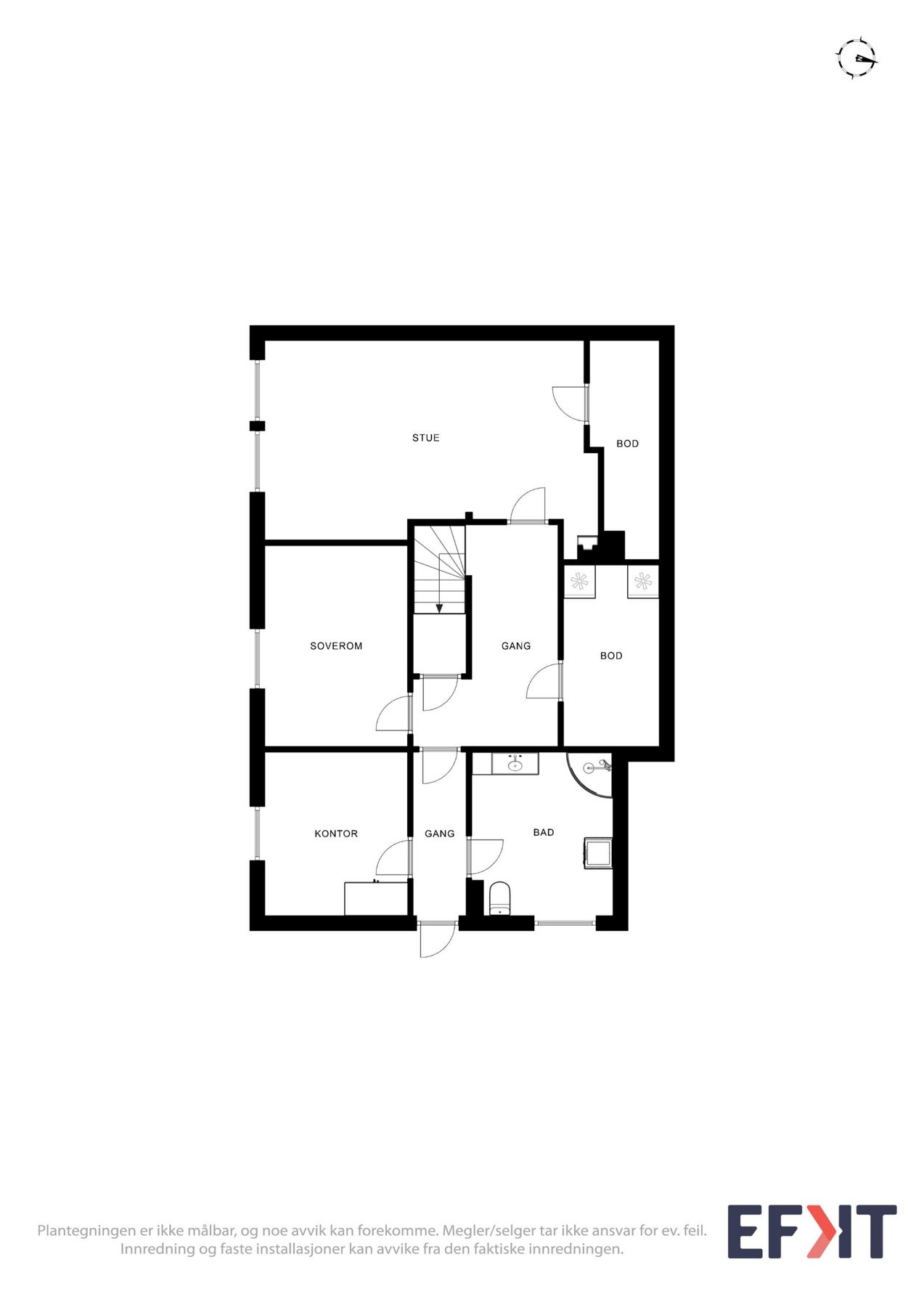 Plantegninger underetasje Galleribilde