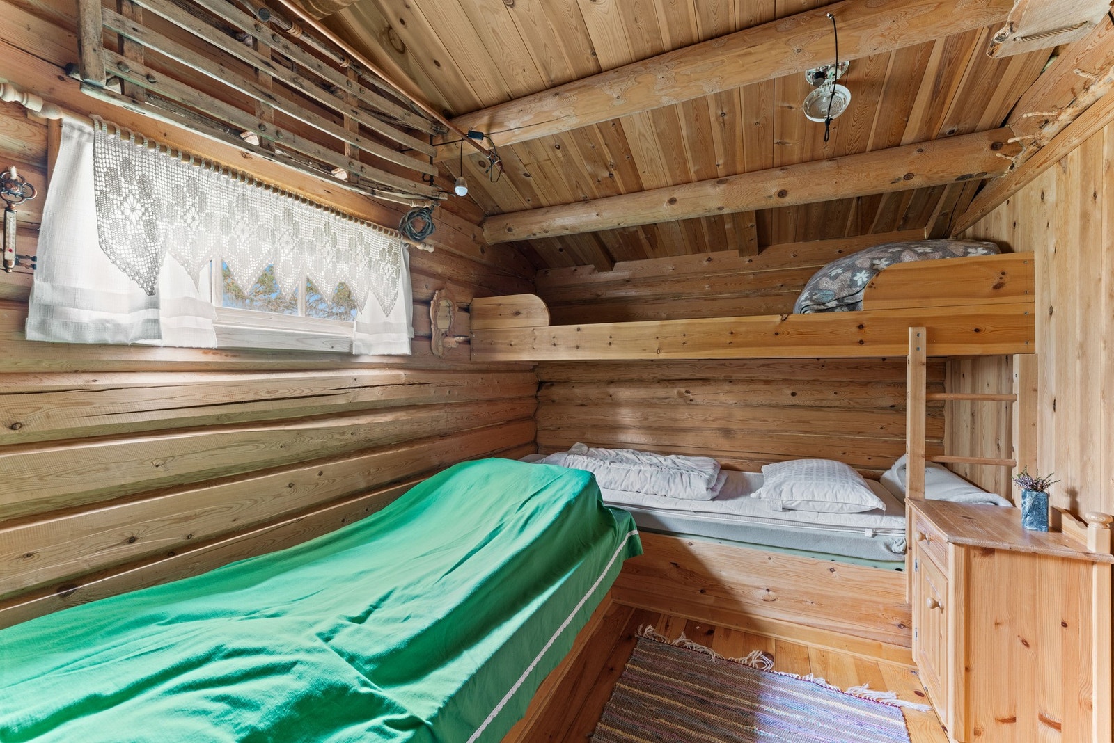 Annekset er innredet med tre sengeplasser. Galleribilde