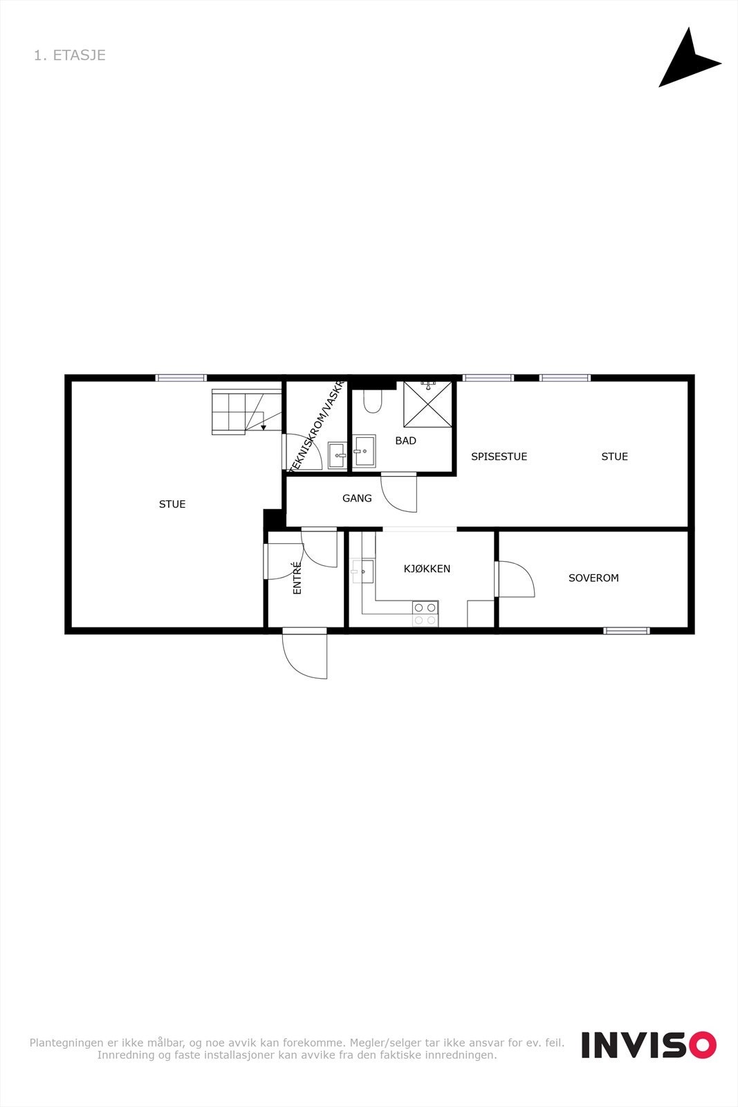 U etg. - Plantegning Galleribilde