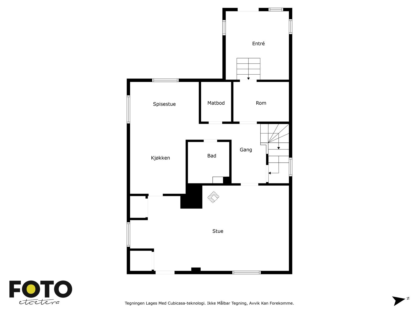 Plantegning 1.etasje Galleribilde
