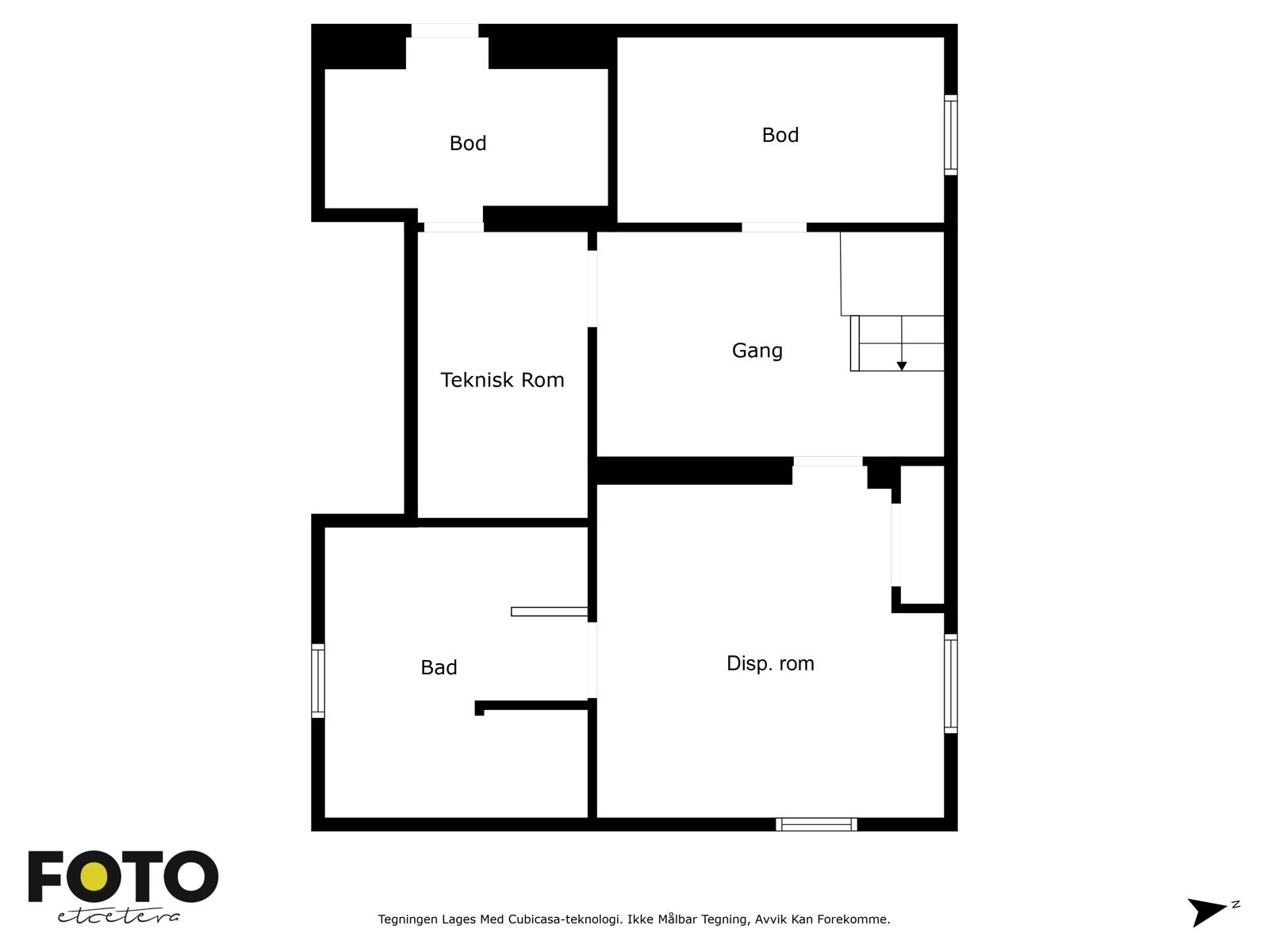 Plantegning kjeller Galleribilde