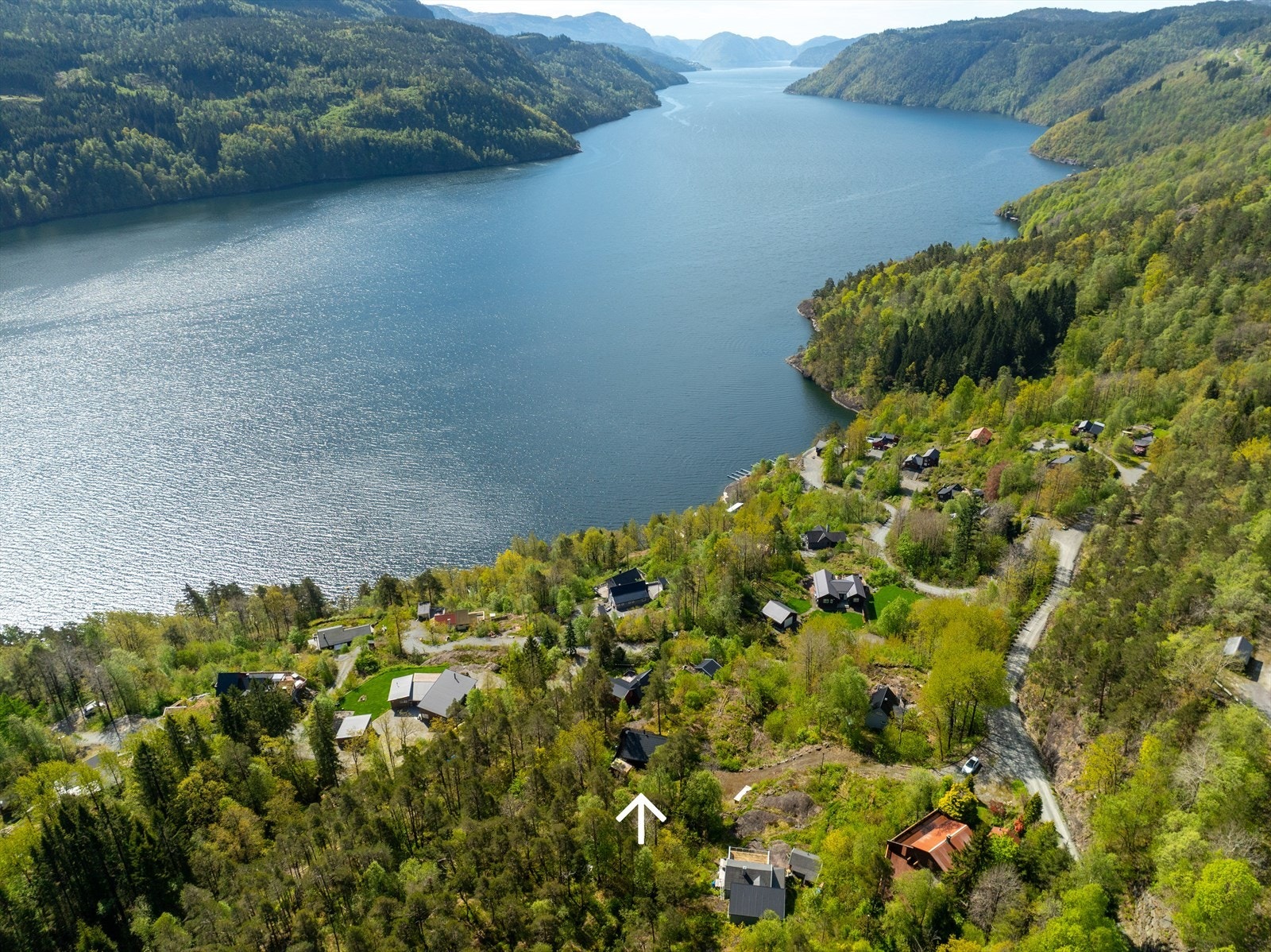 Beliggende med nydelig utsikt Galleribilde