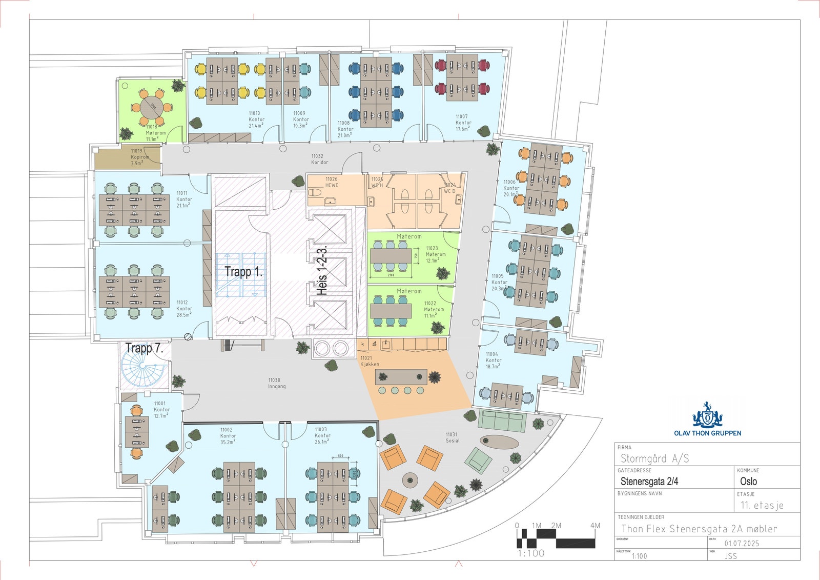 Kontor 11011 er ledig Galleribilde