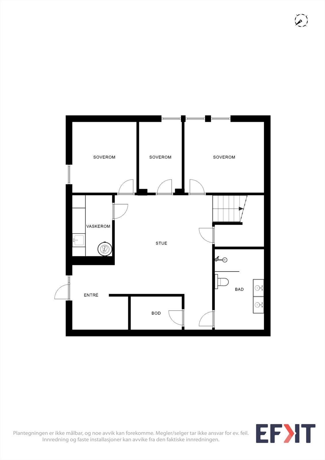Plantegning 1.etg. Galleribilde