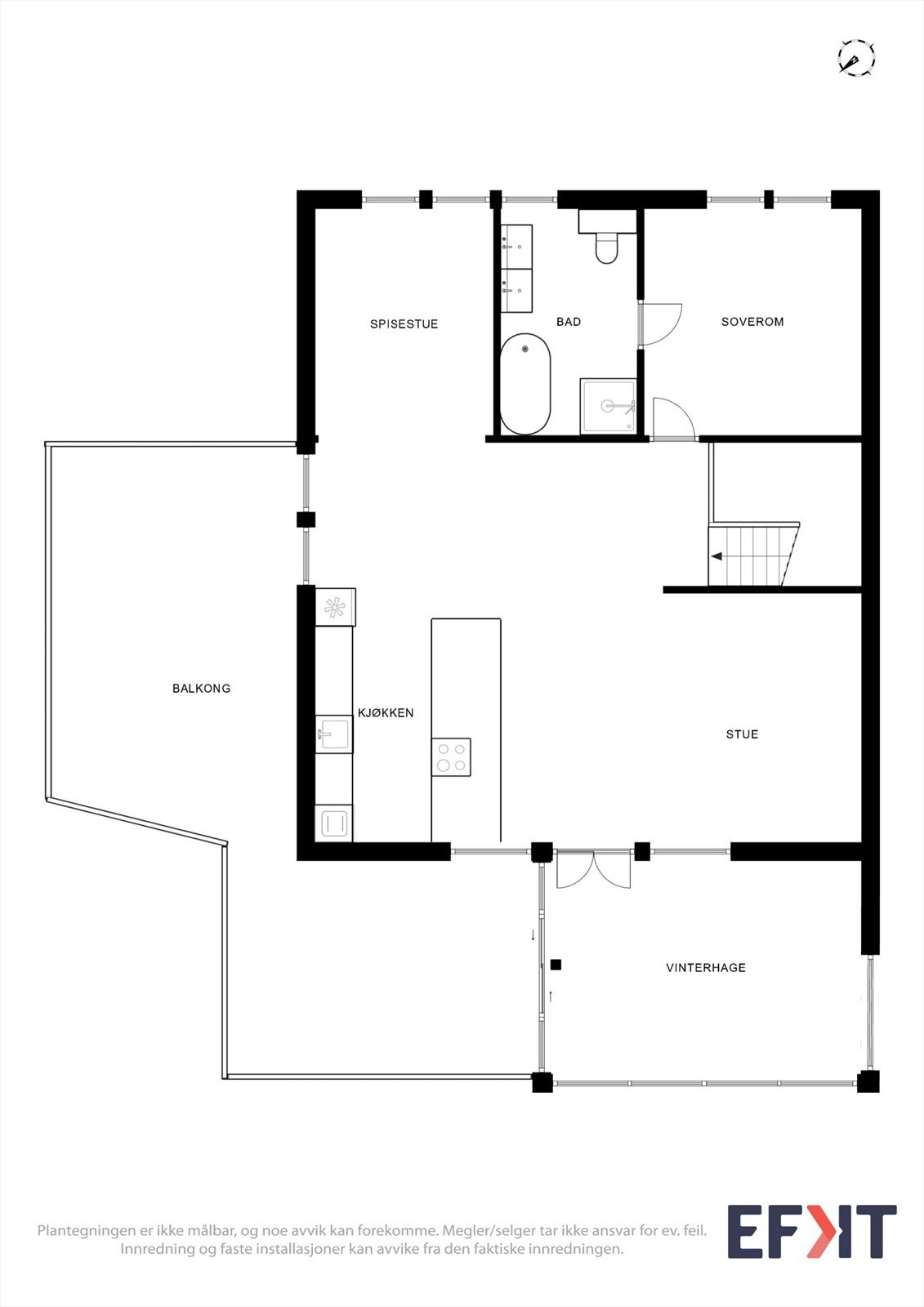 Plantegning 2.etg. Galleribilde