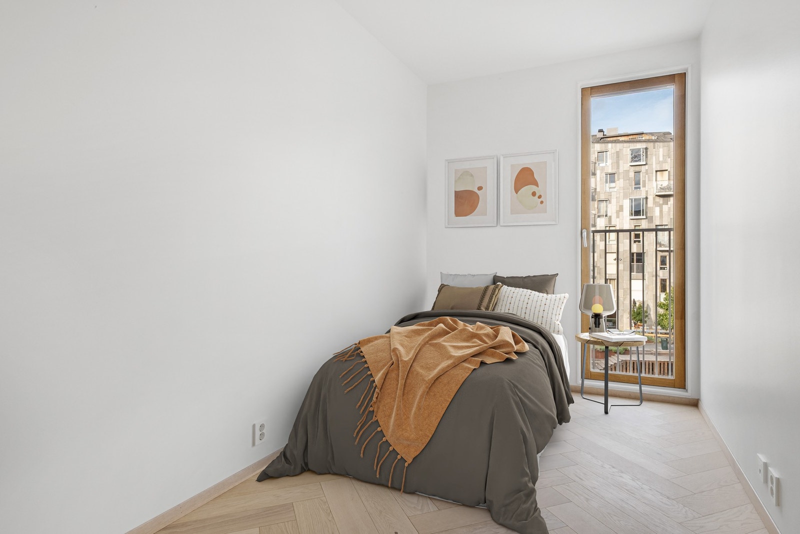 Soverom 2 kan brukes som gjesterom, barnerom eller kontor. (Digitalt stylet). Galleribilde