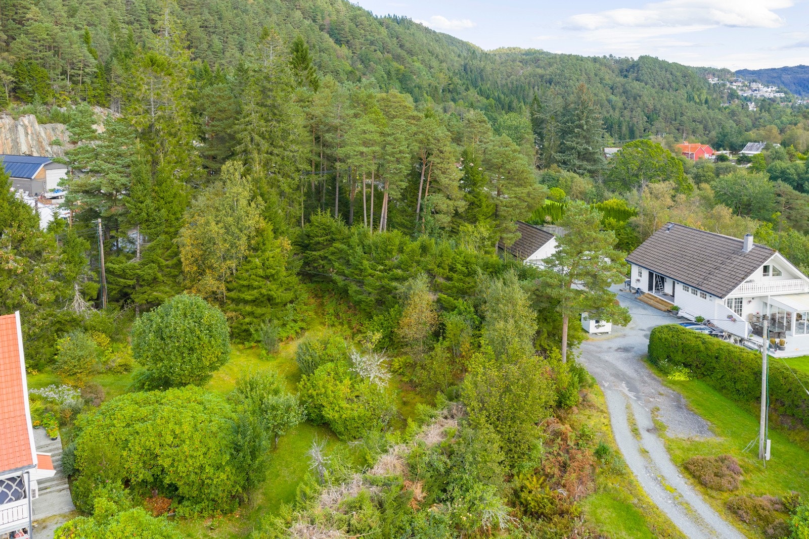 Like bak eiendommen går det turstier i nærområdets skogs- og fjellområder. Der er det mulig å gå opp Høgelikampen, og videre til Ulvenfjellet via Vardafjellet. Galleribilde