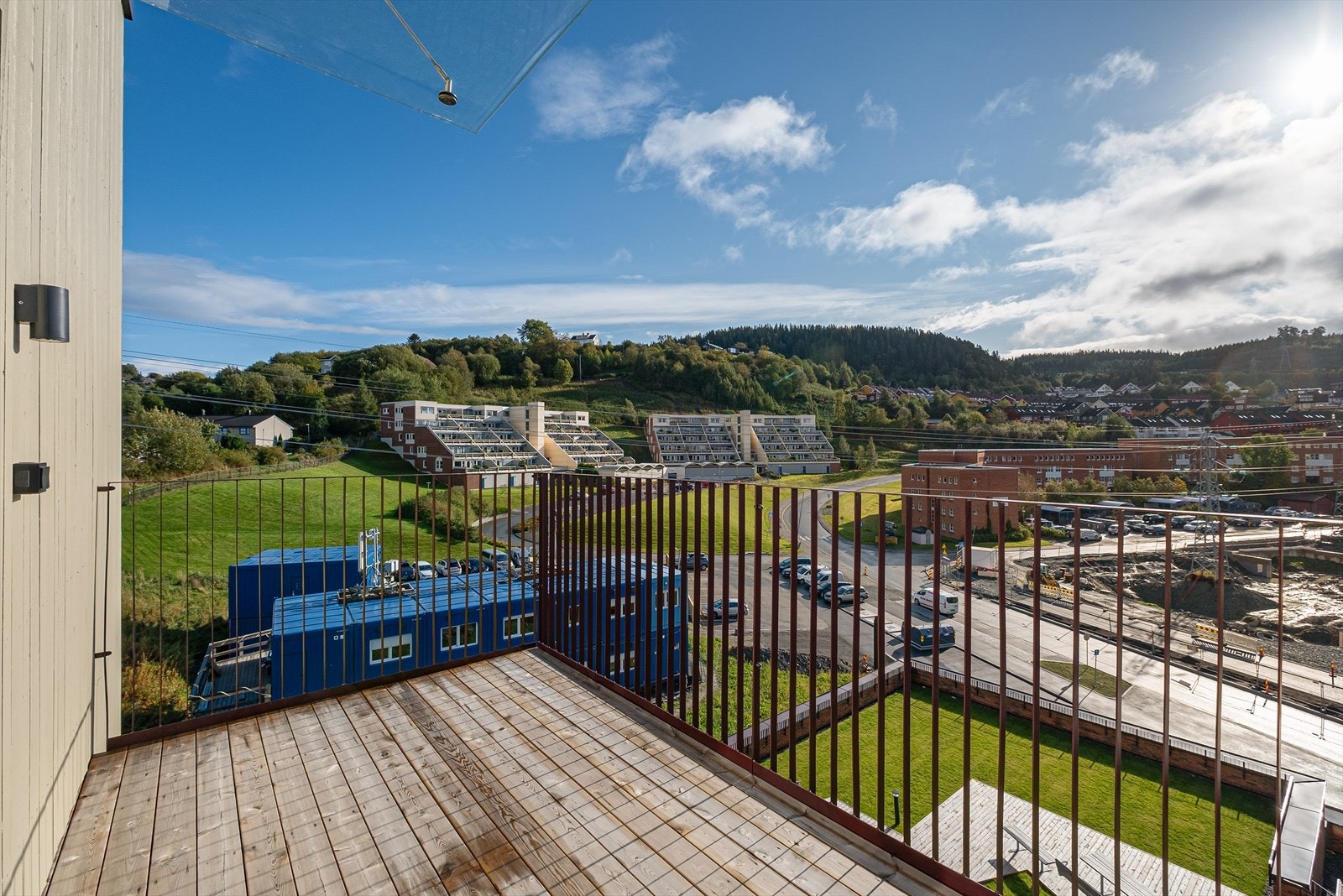 Fra balkongen på 9kvm har du en fantastisk utsikt. Galleribilde