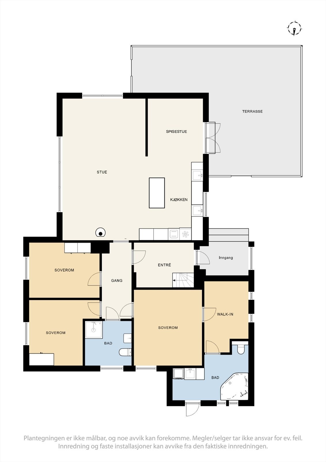 Plantegning 1. etasje. Galleribilde