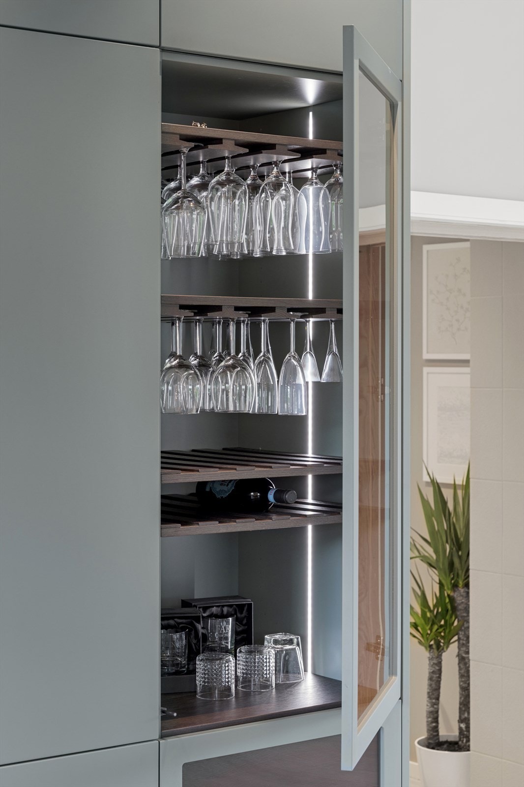 Smarte løsninger er gjennomgående i kjøkkenet. Galleribilde