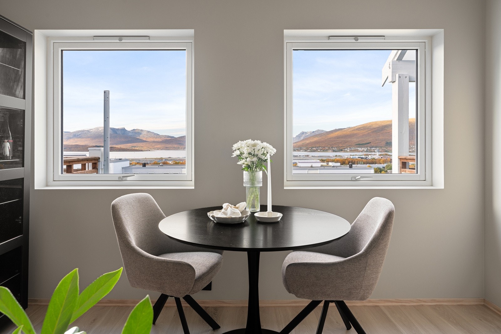 Plass til spisebord