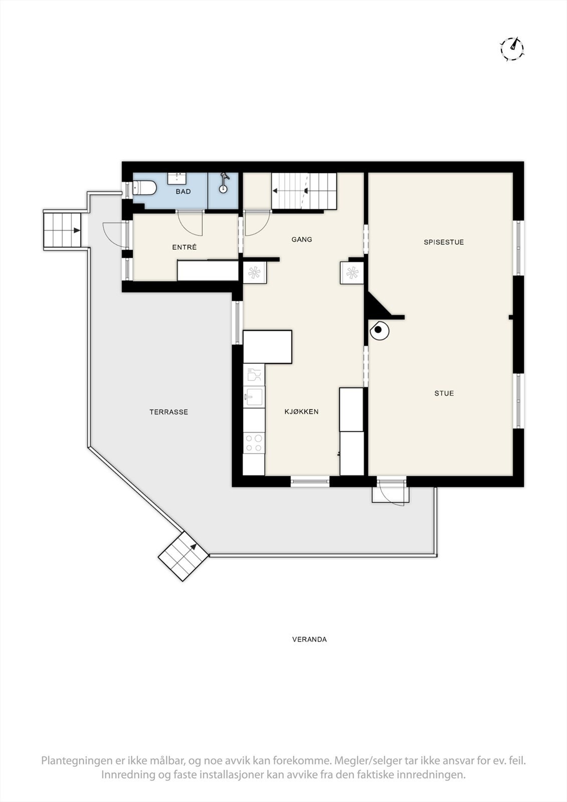 Plantegning 1.etg. Galleribilde