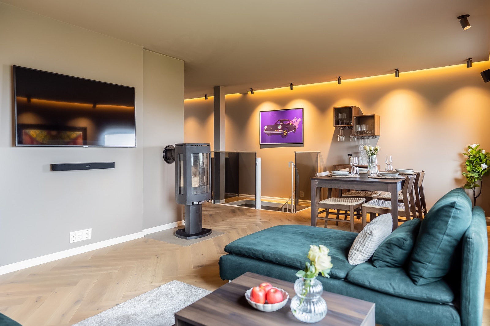 Vedovn gir behagelig varme og fin stemning. Galleribilde