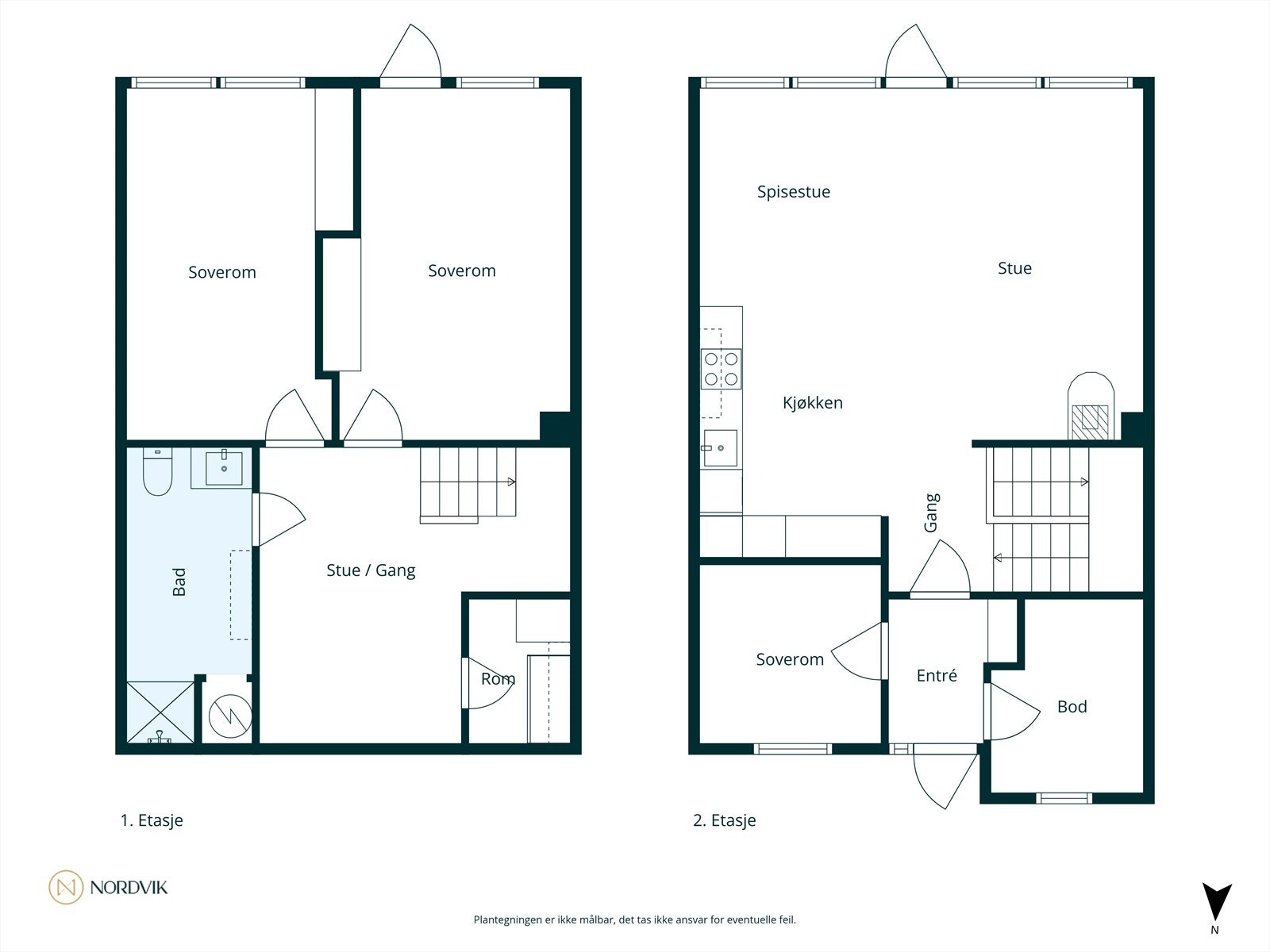 Oversikt plantegning Galleribilde